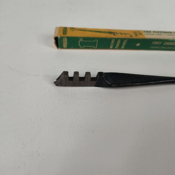 Vintage Fletcher Glass Cutter Gold Tip With Micro Finish Wheel No. 01 - Picture 2 of 6